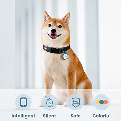 Pawaii Silent Silicone Dog ID Tag, Modifiable Pet Online Profile and Emergency Contacts, Scan QR for Instant Location Alerts, 1 Pack (Deep Sea Blue) - Image 3