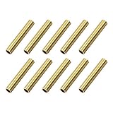 uxcell Brass Round Tube, 5mm OD 0.5mm Wall Thickness 30mm Length Seamless Pipe Tubing for DIY Crafts 10 Pcs