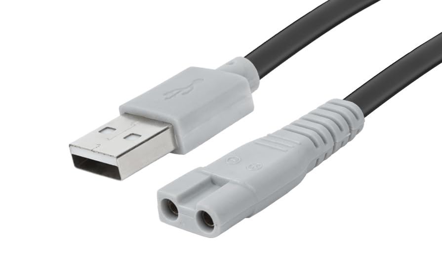 Image of 5V USB CHARGING CABLE COMPATIBLE WITH KEMEI TRIMMERS & SHAVERS | REPLACEMENT FOR TRIMMER CHARGER | KEMEI BUSB4