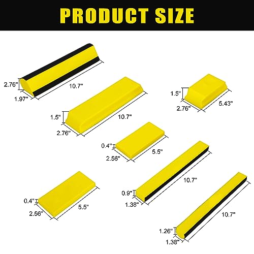 Sanding Blocks Auto Body, auto body sanding block, Hand Sanding Block Set 7pcs, Sanding Blocks Auto Body Replaces 3M Sanding Block, fit for Woodworking, Automotive Body and Crafts Polishing
