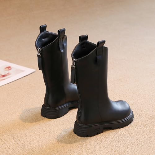 Girls Knee High Fashion Riding Boots Toddler Cowboy Western Mid Calf Riding Shoes for Glitter Boots for Girls Size 22