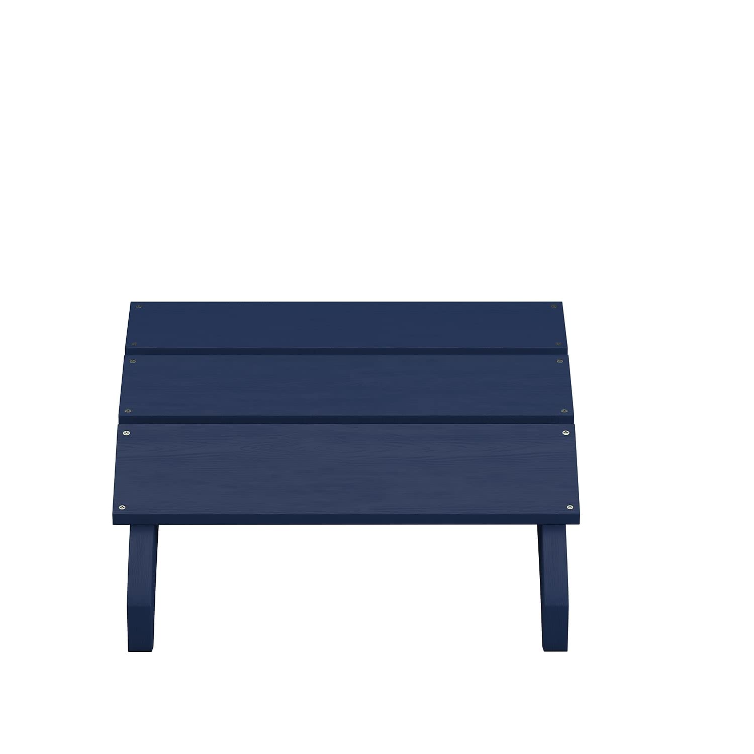 Flash Furniture Sawyer - Otomana Adirondack de Grado Comercial para Interiores y Exteriores, Color Azul Marino