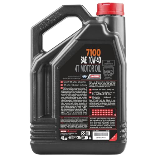 Motul 7100 4T 10W-40 Synthetic Oil 4 Liters (104092)