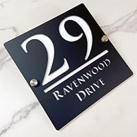 Cartello Civico 3D Acrilico Personalizzato - Numero E Nome Via Moderno, Per Esterni E Interni - Foto 5