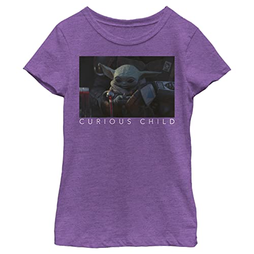 The Mandalorian Girl's Star Wars Grogu Curious Child Scene T-Shirt