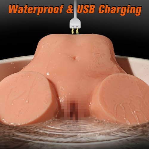 Image of 25LB Milf Full Size Sex Doll, Powerful 12 Multi-Level Vibrating Butt Toys Realistic Skin Texture Soft Big Ass & Pussy Female Sex Toys 2 Extended Channel Tight Vagina & Anal Sexual Pleasure Tools