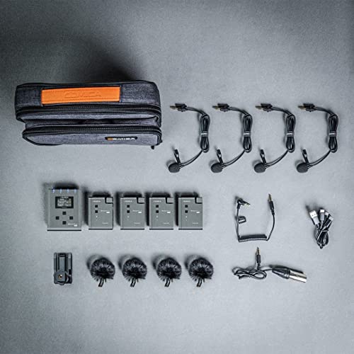 Wireless Lavalier Microphone With 4 Transmitters, Comica Boomx-U Qua Uhf 24 Channel Professional Lapel Microphone For Cameras Canon Sony Dslr Camcorder, Lav Mic For Youtube Recording Interview Filming #TOP7