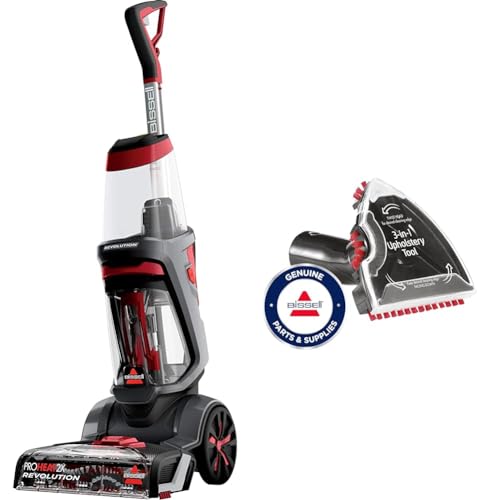 BISSELL 1858N ProHeat 2X Revolution Teppichreinigungsgerät, (800 W - 3.7 L) + 3-in-1 Stufen-und Polster-Aufsatz für alle Bissell Flecken-und Teppichreinigungsgeräte