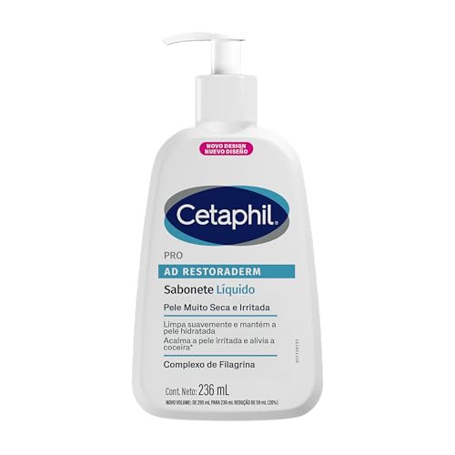 Cetaphil Pro AD Restoraderm Sabonete Líquido Hipoalergênico 236 ml