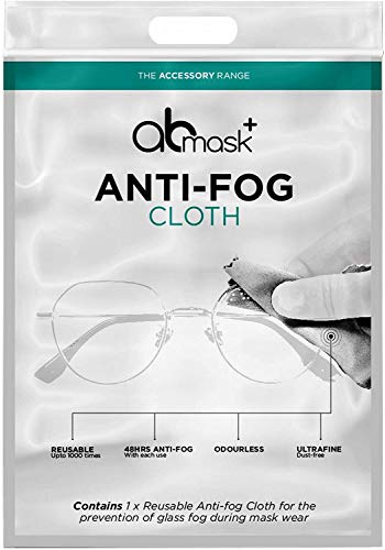 Anti-Fog Dry Cloth, Pack of 3 Demister Lens Wipe for Glasses, Stay Mist Free for 48 Hours, Reusable up to 1000 Times