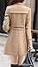 JWK Women's Double-Breasted Slim Solid Wool-Blend Winter Pea Coats