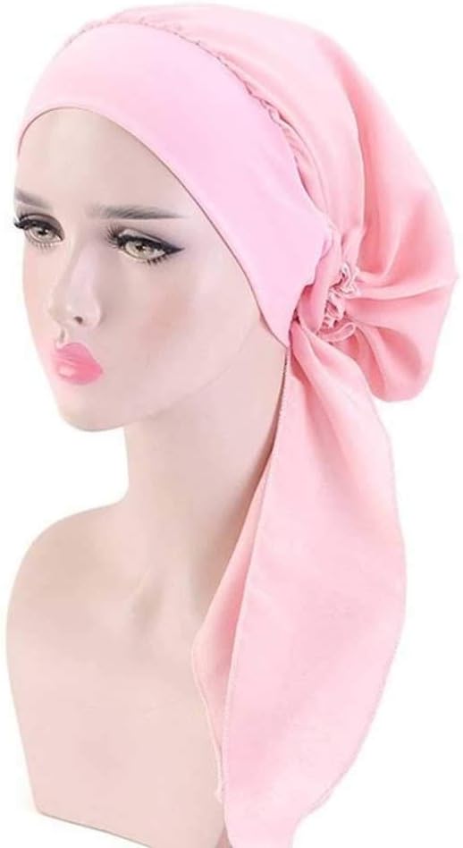HBJWOV Women Hijab Hair Styling Cap Chemo Flower Print Hat Turban Cover Scarf Wrap Headwear Hair Styling Accessories