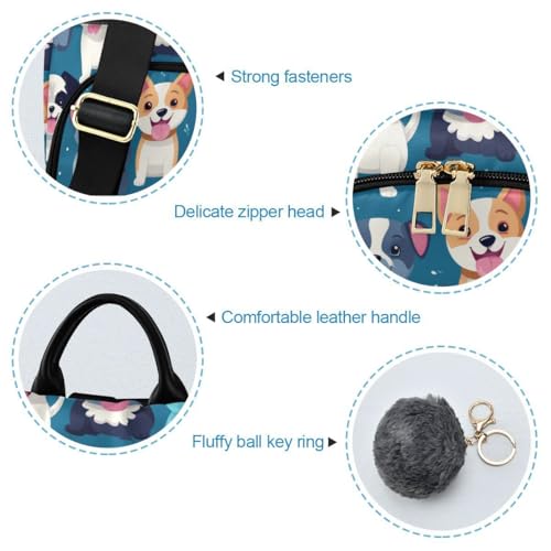 Image of ALAZA Colorful Cute Dogs Trips Hiking Camping Rucksack Pack for Women