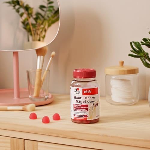 Doppelherz Haut + Haare + Nägel Gums - mit Vitaminen & Mineralstoffen - Zink unterstützt den Erhalt normaler Haut, Haare und Nägel - vegan - ca. 60 Weichgummis 6