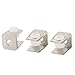 Aexit 3Pcs Zinc Fall Protection Alloy Rectangle Shelf Support Holder Clamp Clip for 3-8mm Safety Clips Thickness Glass