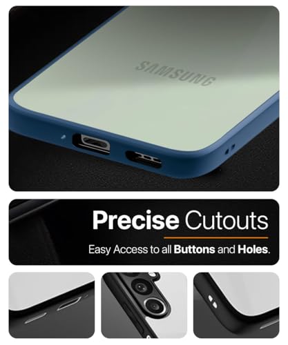 Image of WOW IMAGINE Shockproof Hybrid Back Cover for Samsung Galaxy M56 5G | Galaxy F56 5G | Hard Slim fit Back Case | PC & TPU | Clear Transparent Case - Blue
