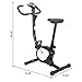 PLENTOP Bicycle Cycling Exercise Bike Stationary Fitness Cardio Indoor Home Workout Gym Upright Exercise Bike with Pulse, US Store (Black)