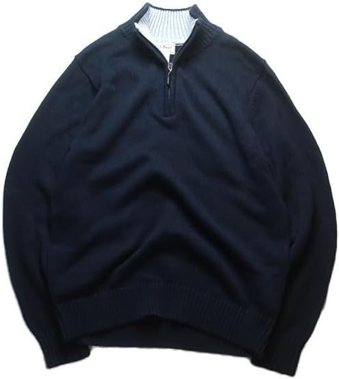 極美品✨ LLBEAN ドライバーズ ニット ネイビー Lサイズ 厚手 90s 古着 80s USA製 LL Bean ヘビー アルパカ ウール ニット