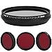 QANYEGN 58mm Infrared Filter, Adjustable Infrared IR Pass Lens Filter, Optical Infrared Lens Filter for DSLR Camera IR Photography