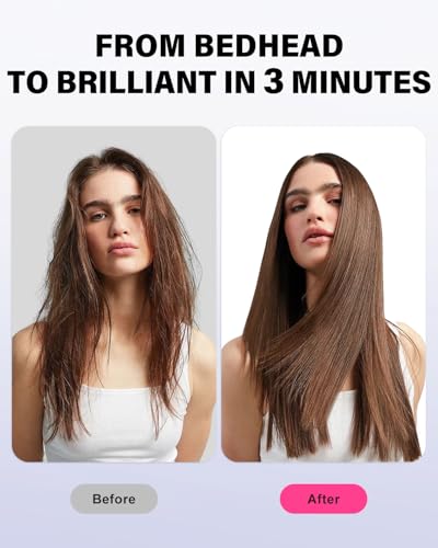 Plancha para cabello K&K, 1 pulg. 2 en 1 titanio y cerámica miniatura 4