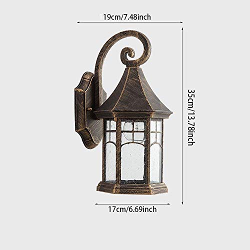 Lampe murale extérieure en verre pour sécuriser les entrées sombres - 2