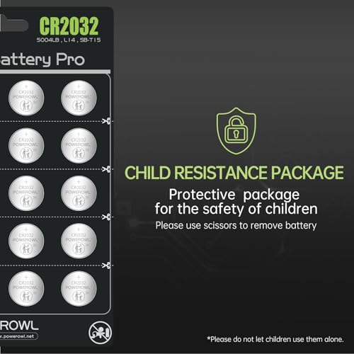 POWEROWL Pilas CR2032 Alta Capacidad 40-Pack 3V Litio miniatura 5