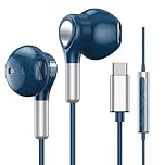 USB C Headphones for Samsung Galaxy S24 S23 Ultra S22 S21 FE S20 A54 A53 USB C Earphones with Mic Volume Control Wired Earbuds USB Type C Headphones for iPhone 16 15 Pro Max Plus iPad Pro Pixel 8 7 6A