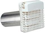 PGH4WXZ 4 in. Dryer Vent Exhaust Hood Louvered with Bird Guard