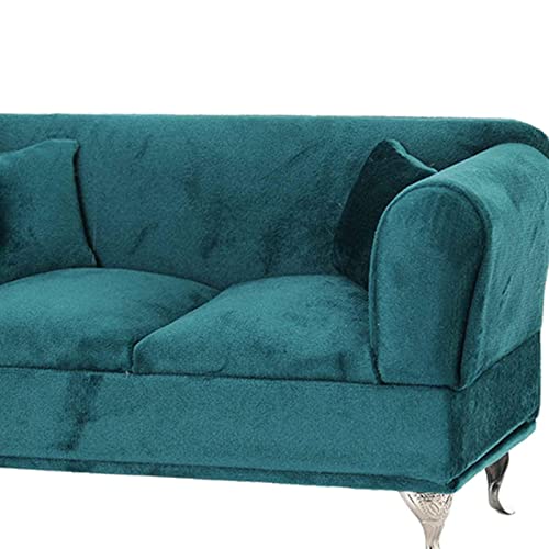 MagiDeal Miniatur Puppen Zubehör, Schmuckschatulle, Organizer, Möbel, Ornamente, Aufbewahrungsbox, Schlafzimmer, Dekoration, Schmuck, Aufbewahrungsbox für Hals, Doppelsofa 1
