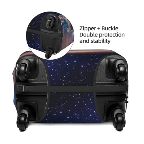 Universe Galaxy Print Luggage Suitcase Covers Elastic Washable Luggage Protector Luggage Covers For Suitcase4