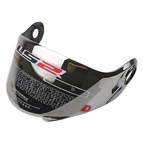 LS2 Visière Casque Strobe FF325/FF386/FF370 (Chrome Silver)