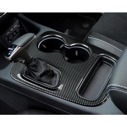 Image of Car Gear Shift Panel Decals for 2018 2019 2020 Dodge Durango Accessories Carbon Fiber Interior Stickers