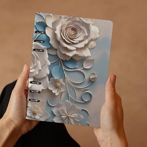 Cuaderno de 6 anillas Rose tamaño A5 para solucionar el desorden de notas sueltas 7
