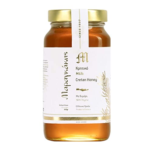 Kretischer Thymianhonig 950g Glas Naturrein und Unverfälscht Premium Honig aus Kreta Traditionelle Herstellung Authentischer Geschmack Imkerei Maragkakis Family