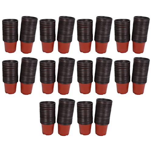 HUFFA 1500 piezas serie 4.72 pulgadas plástico siembra vivero suministros plantador olla