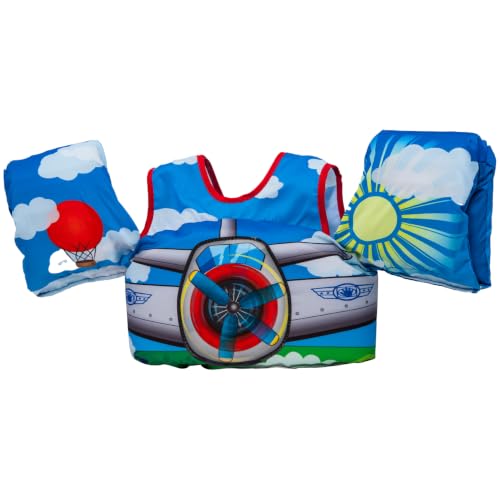 Image of Body Glove Paddle Pals Learn to Swim Life Vest, 33-55 lbs | U.S. Coast Guard approved learn-to-swim aid, Type III child's PFD for recreational boating; perfect for pools, lakes, beaches