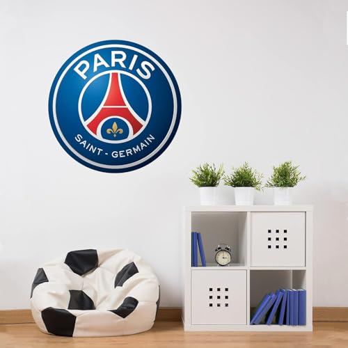 Beautiful Game Sticker Mural Officiel Blason PSG Paris Saint-Germain Décoration Murale Football 60...