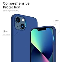 ORNARTO für iPhone 13 Hülle aus Silikon 6,1 Zoll - Königsblau – Ansicht 4