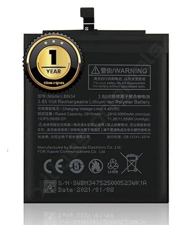 Image of BN34 Battery for Redmi 5A / 5A / MCG3B / MCI3B / Battery with 1 Year Warranty **** (Y12)