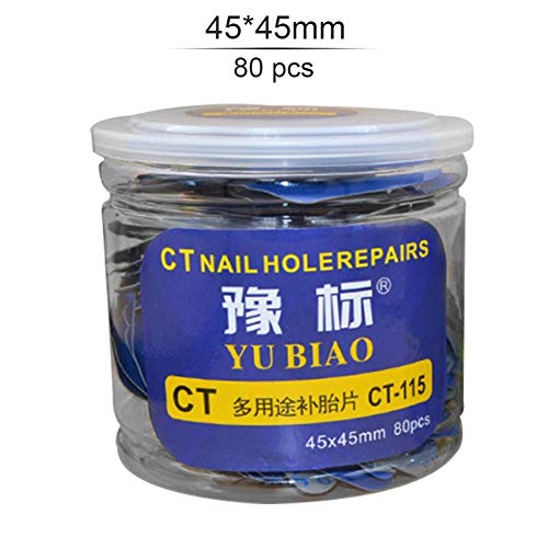 Elementral Tire Repair Patch High Temperature Resistant Tire Patch Rubber Vacuum Tire Cold Film Multi-functional Barrel Tire Repair Film For The Repair Of Tires, 45mm80 Pieces/55mm60 Pieces