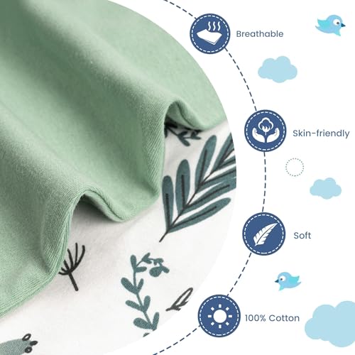 Image of ZIGJOY Swaddle Sleep Sack 6-12 Months, 1.0 Tog Cotton Baby Swaddle Blanket | 100% Cotton - Soft & Breathable & Non-shrink, 2-way Zipper for Easy Diaper Changes, Long Sleeves Allow Self-soothing