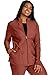Cherokee Women Zip Front Scrub Jacket With Mock Neck and 2 Pockets - CK390, L, Masala