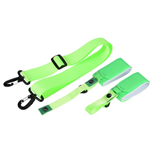 Patikil 100Cmx3.8Cm Ski Strap & Pole Carrier, Adjustable Ski Carrier Strap With Cushioned Shoulder Sling Easily Transport Your Skis And Pole, Yellow #TOP2