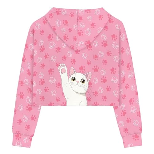 Girls Cute Crop Tops Workout Hoodies Long Sleeve Fashion Sweatshirts4