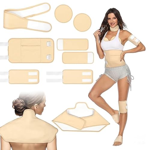 Limeow 1 Set de 9 Aceite de Ricino Paquete de Aceite de Ricinocastor Oil Pack Aceite Ricino Aceite de Castor Castor Oil Patches Oleo de Ricino para La Desintoxicación del Hígado (Sin Aceite de Ricino)