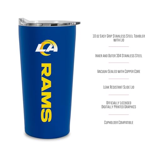 Image of Rico Industries NFL Football Soft Touch, Easy Grip Tumbler