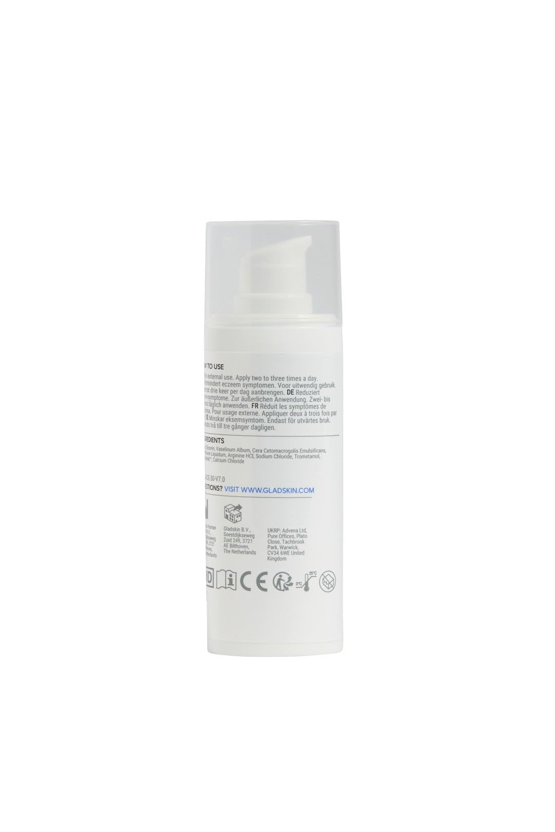 Gladskin ECZEMACT Cream Eczemact Cream 100 ml | hilft bei Neurodermitis gegen Juckreiz und Rötungen | Hypoallergen und dermatologisch getestet für Erwachsene und Kinder