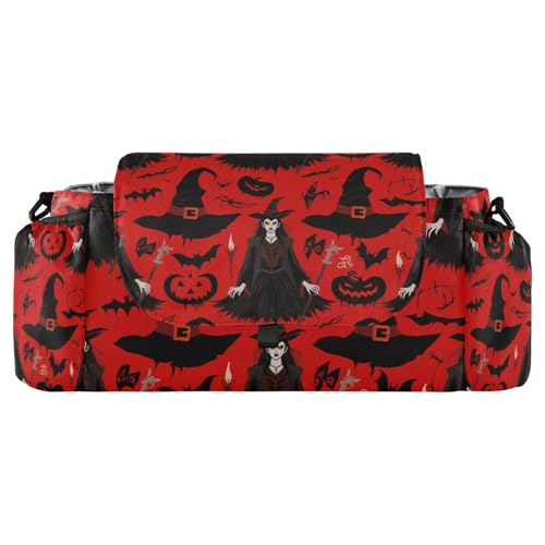 miaozhen Goth Red Black Halloween Witch Pumpkin organizer for stroller stroller caddy bag tissue accesorios para stroller accesorios para coche de