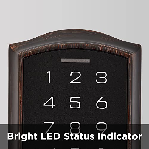 Kwikset Smartcode 270 Keyless Electronic Touchpad Deadbolt, Auto Door Lock, Smartkey Re-Key Security, Venetian Bronze #TOP6