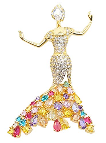 Brooches for Girls Fashion Ballet Dancer Elegant Pin Jewelry